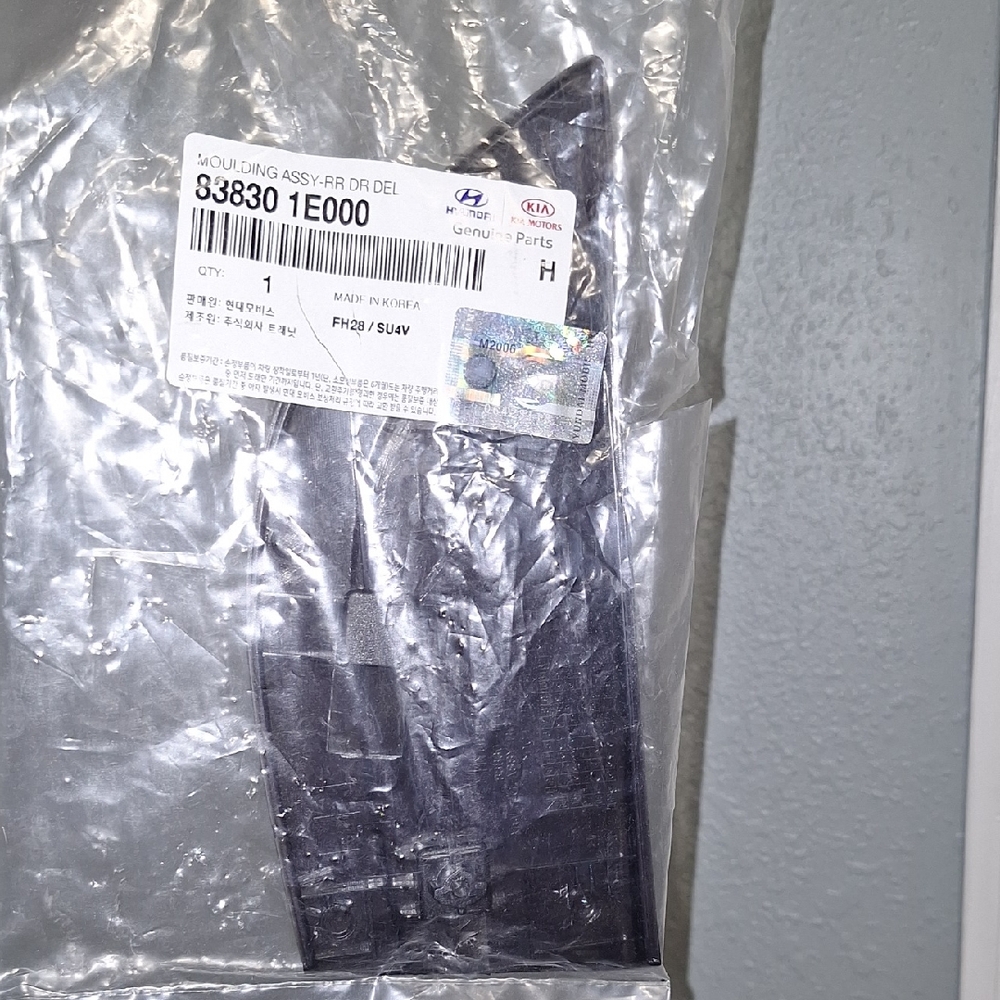 Hyundai Kia Genuine Parts Rear Door Driver Side Moulding